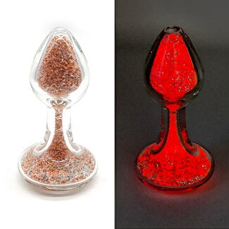 Crystal Sparkle Glow-In-The Dark Plug, Red Cherry Bomb