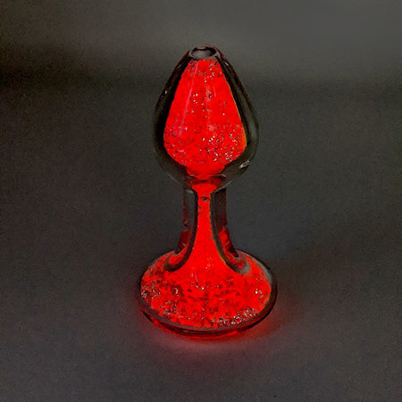 Crystal Sparkle Glow-In-The Dark Plug, Red Cherry Bomb