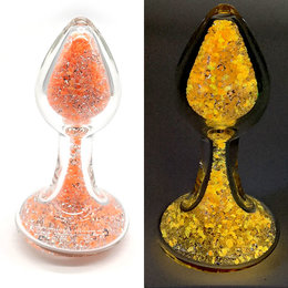 Crystal Sparkle Glow-In-The Dark Plug, Orange Tang Sizzle