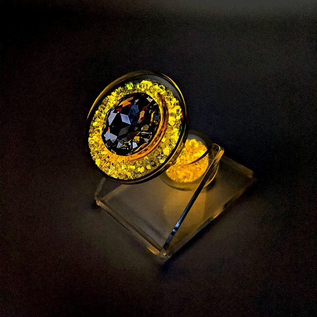 Crystal Sparkle Glow-In-The Dark Plug, Orange Tang Sizzle