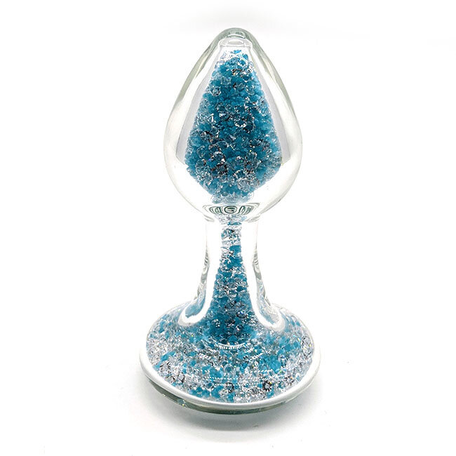 Crystal Sparkle Glow-In-The Dark Plug, Aqua Ocean Pop