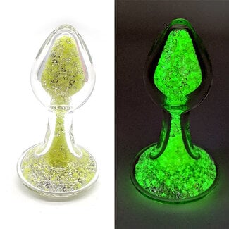 Crystal Sparkle Glow-In-The Dark Plug, Yellow Citrus Sour