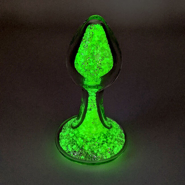 Crystal Sparkle Glow-In-The Dark Plug, Yellow Citrus Sour