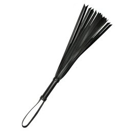 24 Inch Basic Leather Flogger, Black