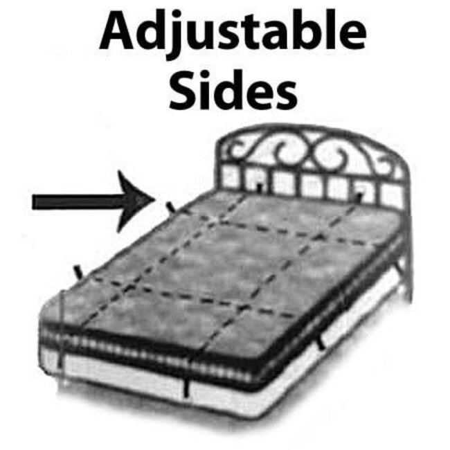 Twilight Attire 8-Point Under Bed Restraint System, Adjustable Queen to King Size