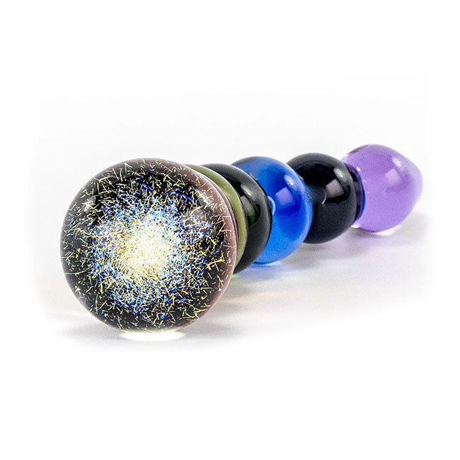 Rainbow Bubble Dildo with Dichroic Bulb