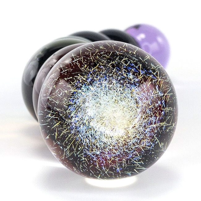 Rainbow Bubble Dildo with Dichroic Bulb