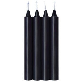Make Me Melt Sensual Warm Drip Candles Jet Black 4-pack