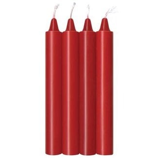 Make Me Melt Sensual Warm Drip Candles Red Hot 4-pack