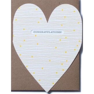Congratulations Heart Greeting Card