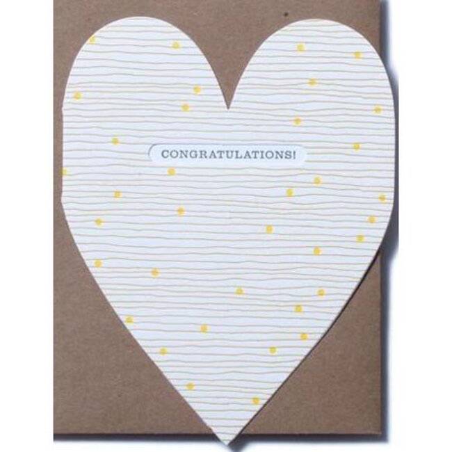 Congratulations Heart Greeting Card