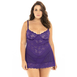 Page Lace Cup Chemise 74-11053, Tillandsia Purple