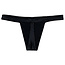 Cute Satin Thong Panty Gloss, Black