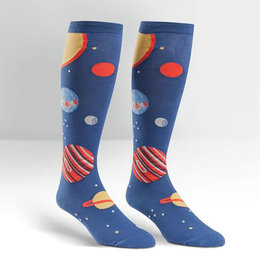 Stretch It Planets Wide Calf Knee Socks