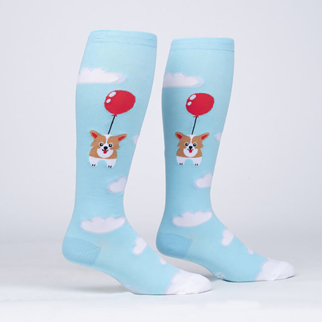 Stretch It Pup Pup and Away Wide Calf Knee Socks