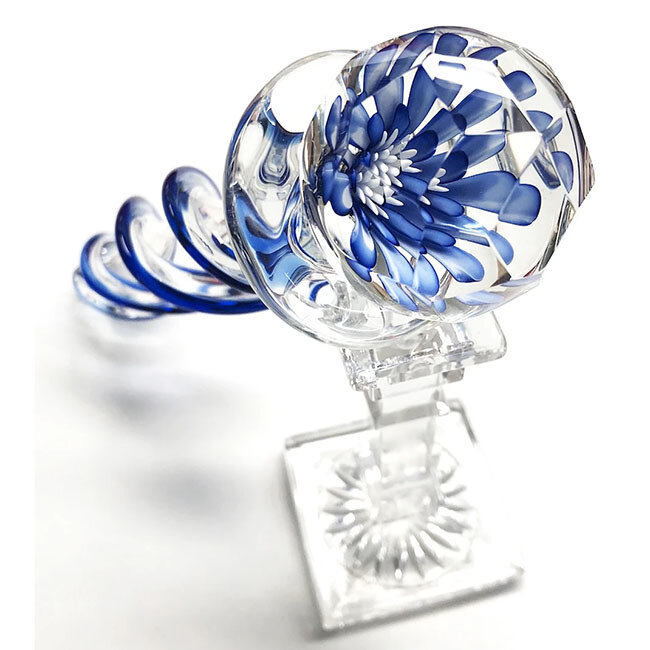 Implosion Twist Glass Dildo