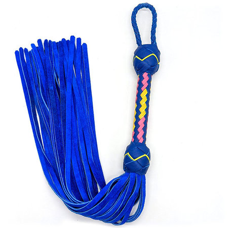 Whispers of Fire S121045 Blue Suede Flogger