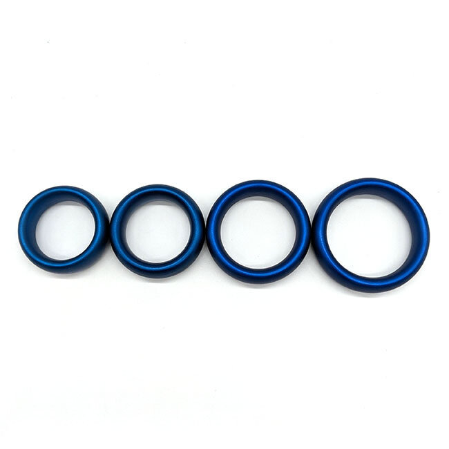Blue Anodized Aluminum Donut Cock Ring,
