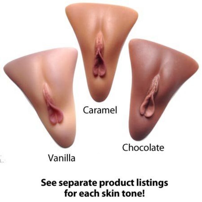 Selene Gaff With Silicone Vulva Insert, Vanilla (Light Skin Tone)