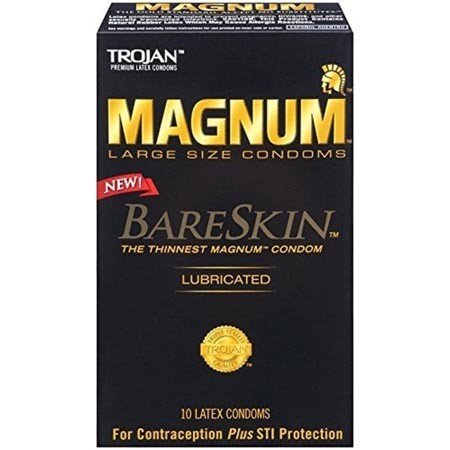 Trojan Magnum Bareskin Condoms, 10-pack