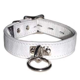 Locking Buckle Collar with O-Ring, White