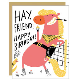 Hay Friend Greeting Card