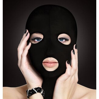 Subversion Mask Hood with Eye and Mouth Holes, Black
