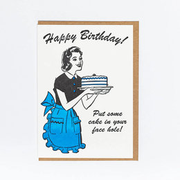 Facehole Birthday Greeting Card