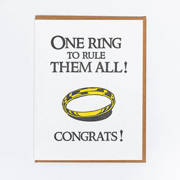 One Ring Greeting Card