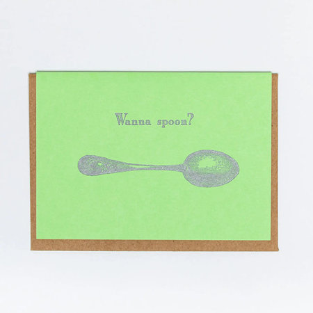 Wanna Spoon Greeting Card