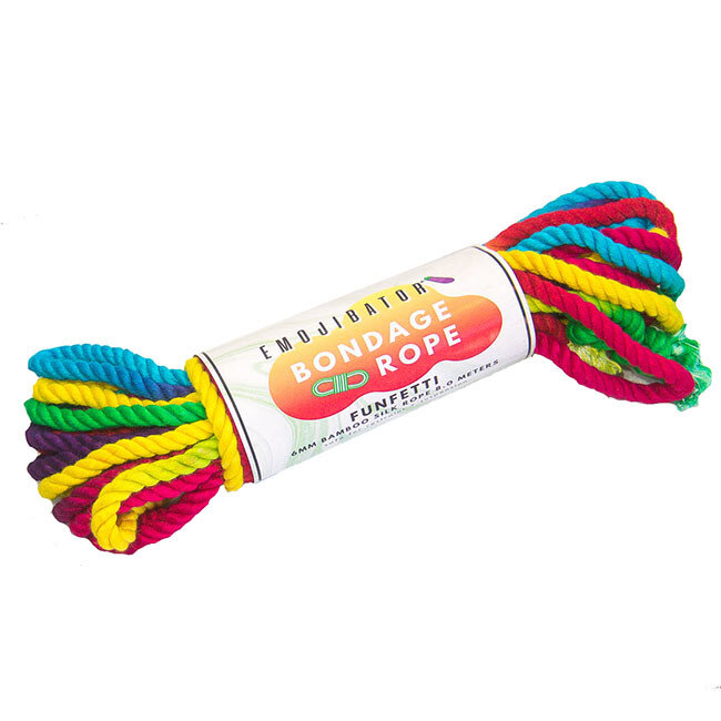 Funfetti Rainbow Bamboo Bondage Rope