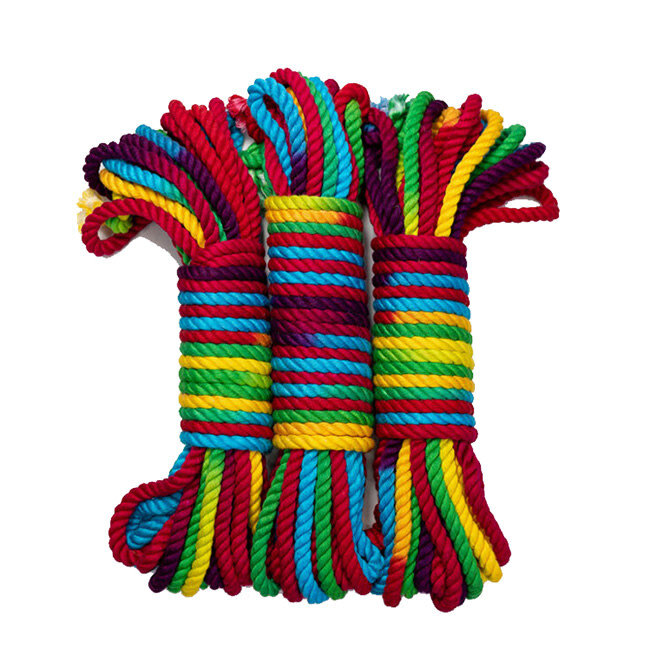 Funfetti Rainbow Bamboo Bondage Rope