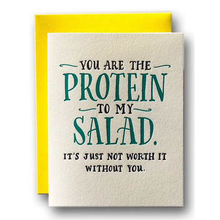 Protein to My Salad Greeting Card