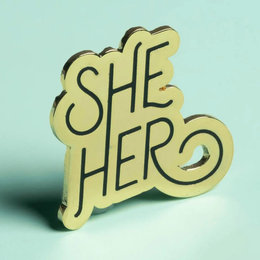 She/Her Pronoun Enamel Pin