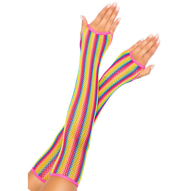 Rainbow Net Arm Warmers 2036