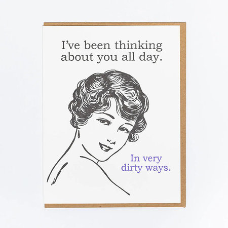 Dirty Ways Greeting Card