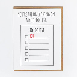 To Do List Greeting Card