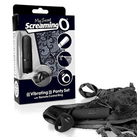 My Secret Screaming O Vibrating Panty Set with Remote (Battery Operated)