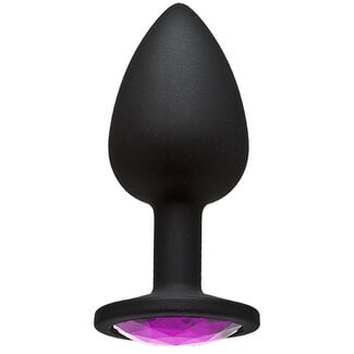 Booty Bling Jeweled Silicone Plug, Small
