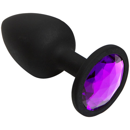 Booty Bling Jeweled Silicone Plug, Small