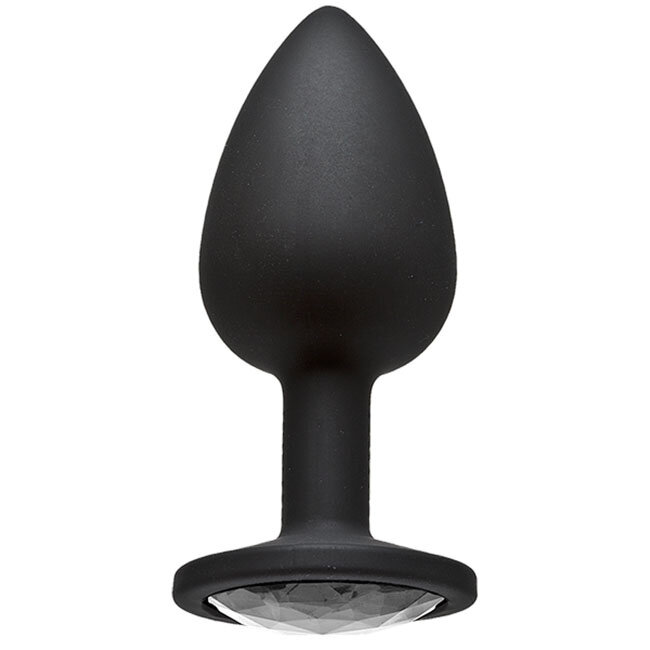 Booty Bling Jeweled Silicone Plug, Small