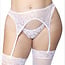 Lace Garter Belt and Thong Set 8888, White