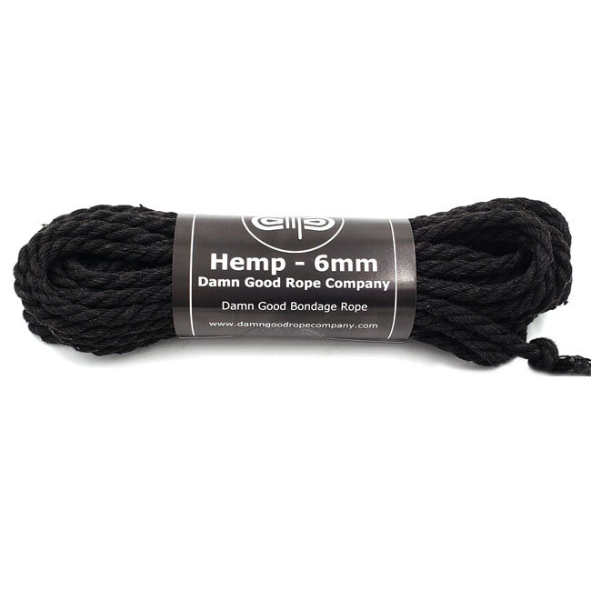 DGRC 6mm Hemp Rope, 30 feet