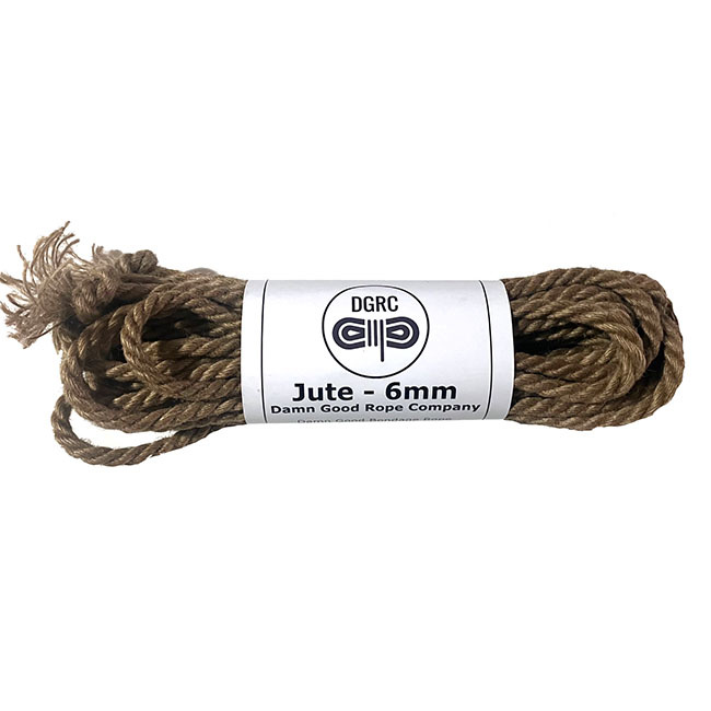 DGRC 6mm Jute Rope, 30 feet - The Tool Shed: An Erotic Boutique