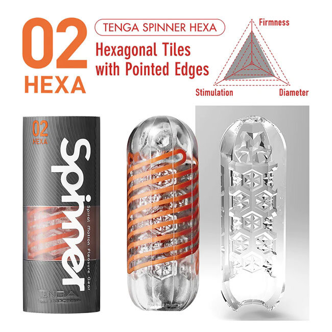 Tenga Spinner 02 Hexa Red