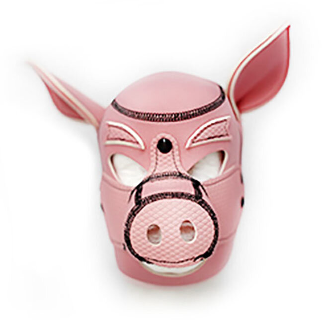 Neoprene Pig Mask, Pink