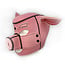 Neoprene Pig Mask, Pink