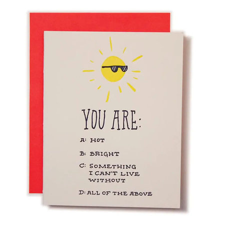 Sun Love Greeting Card