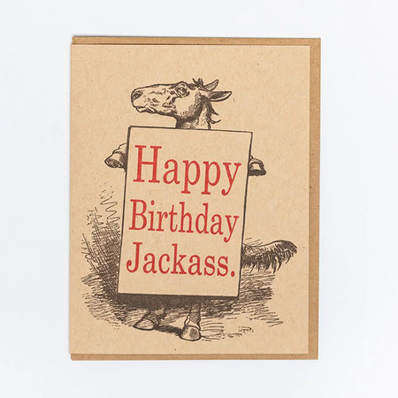 Jackass Birthday Greeting Card