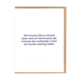 Introvert Party Greeting Card